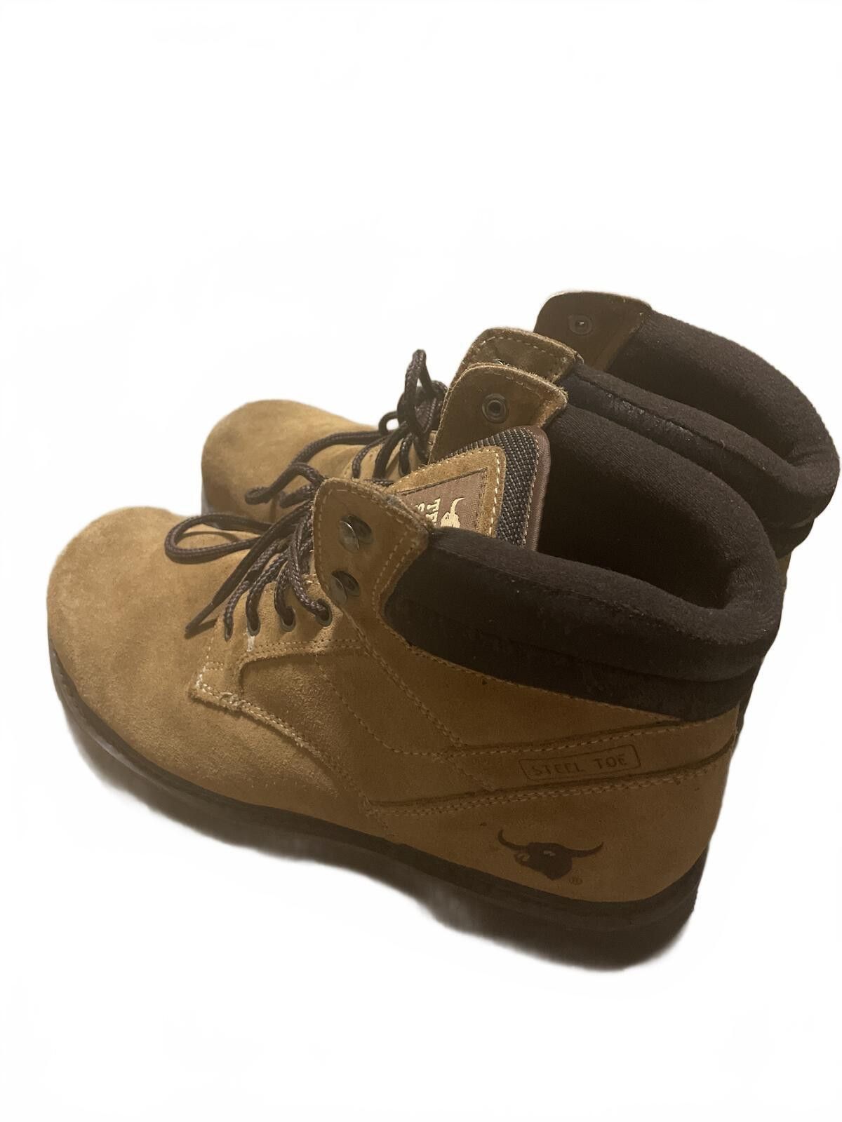 Other Texas Steer Steel Toe Work Boots Mens 12 Brown Outdoor EUC Size US 12 / IT 42 - 2 Thumbnail