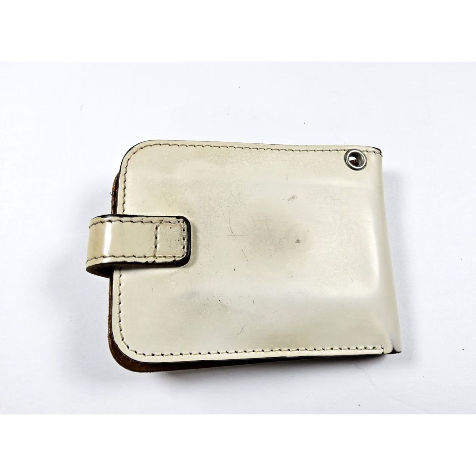 Twins Wins House Leather Bifold Wallet Beige Men Size ONE SIZE - 3 Thumbnail