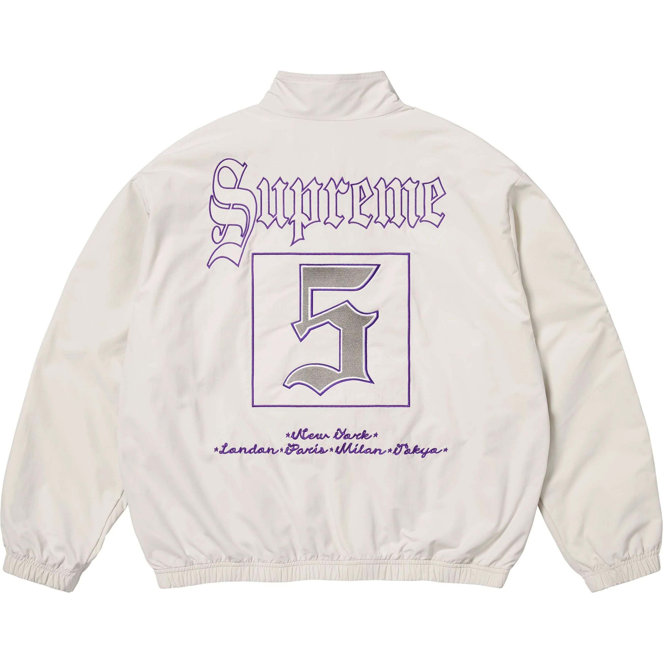 Supreme Supreme Old English Track Jacket Size US XXL / EU 58 / 5 - 3 Thumbnail