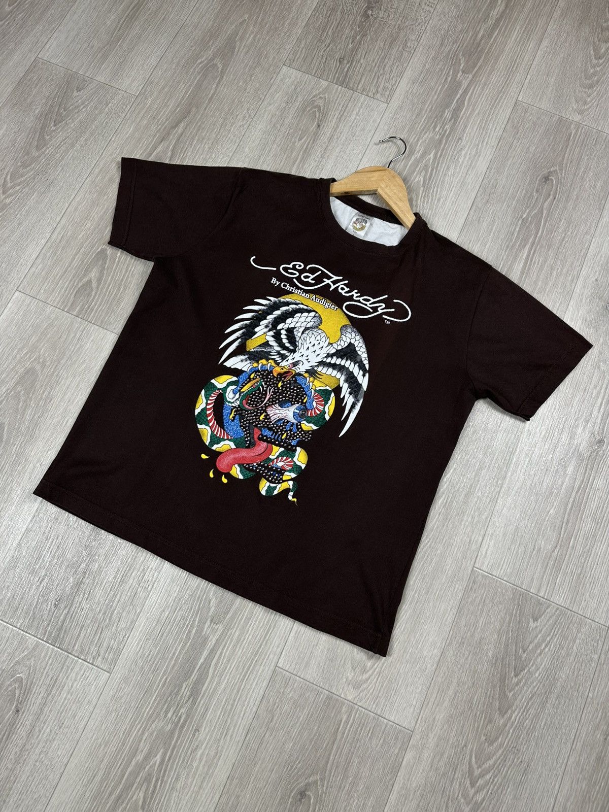 Ed Hardy Men’s Vintage Ed Hardy by Christian Audigier T-Shirt Y2K Size US M / EU 48-50 / 2 - 3 Thumbnail