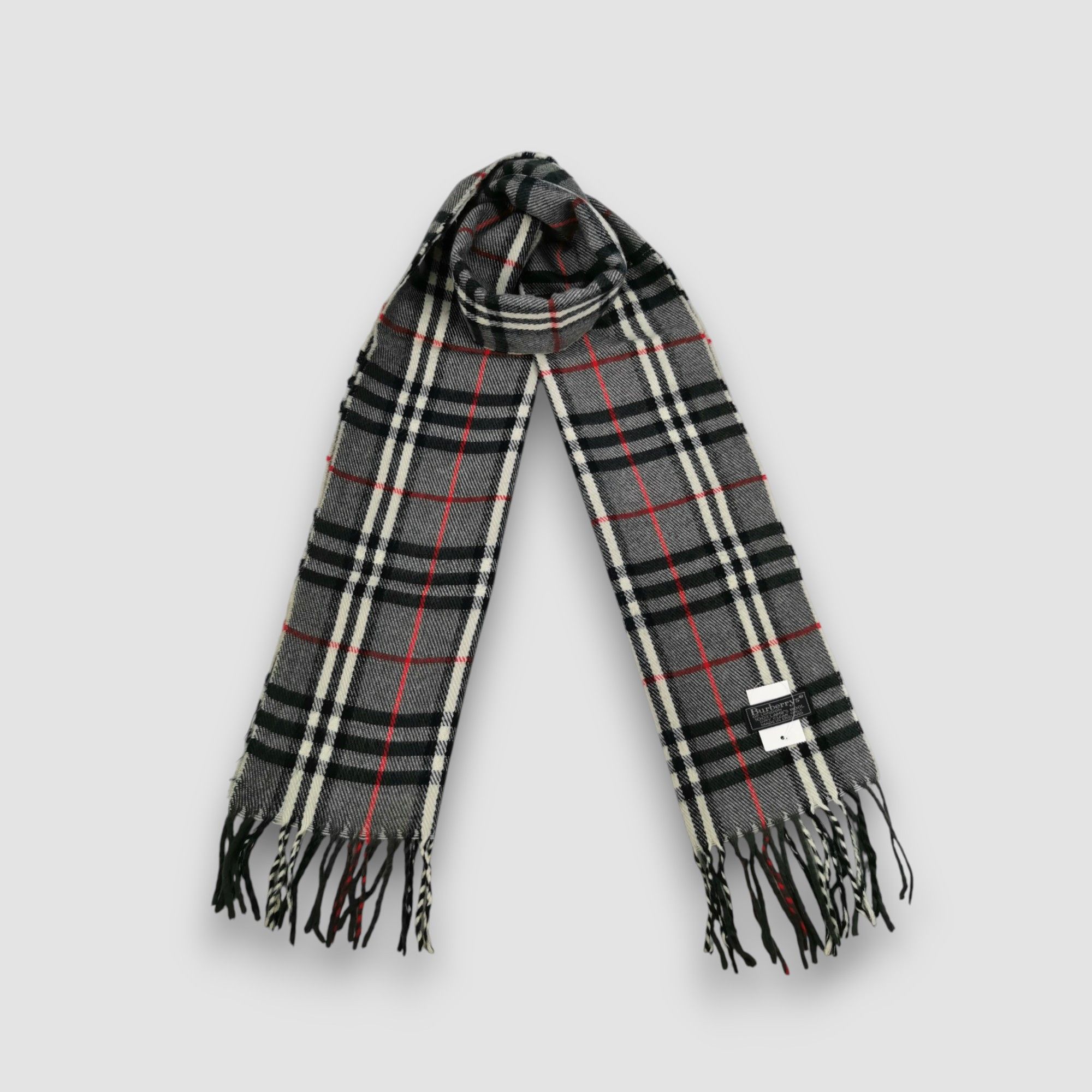 Burberry Vintage BURBERRY Scarf Muffler Wool Scarve Size ONE SIZE - 1 Thumbnail