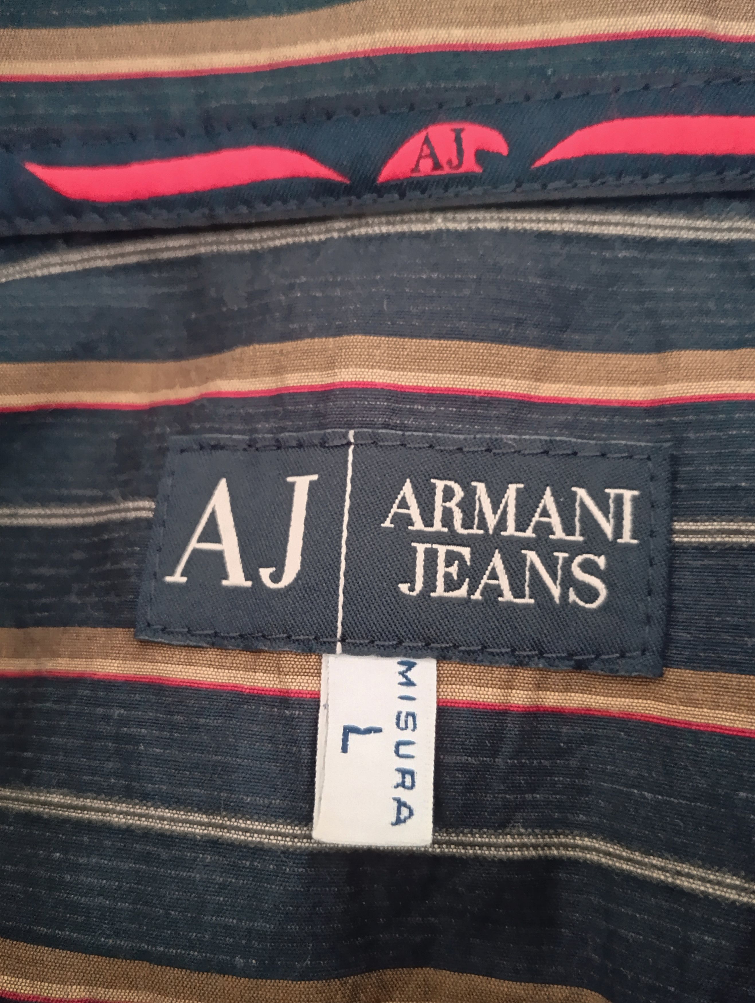 Armani Armani Jeans vintage designer striped shirt Size US M / EU 48-50 / 2 - 8 Thumbnail