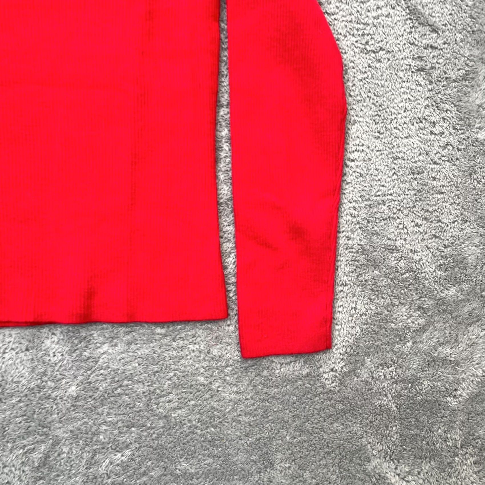 Gap Gap Sweater Womens XXL Red Off The Shoulder Ribbed Tight Knit Slim Fit Size XXL / US 16-18 / IT 52-54 - 4 Thumbnail