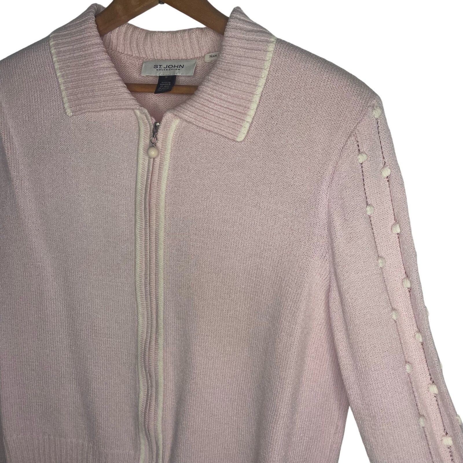 St. John St. John Collection Zip Up Sweater Size 12 Size XL / US 12-14 / IT 48-50 - 7 Thumbnail