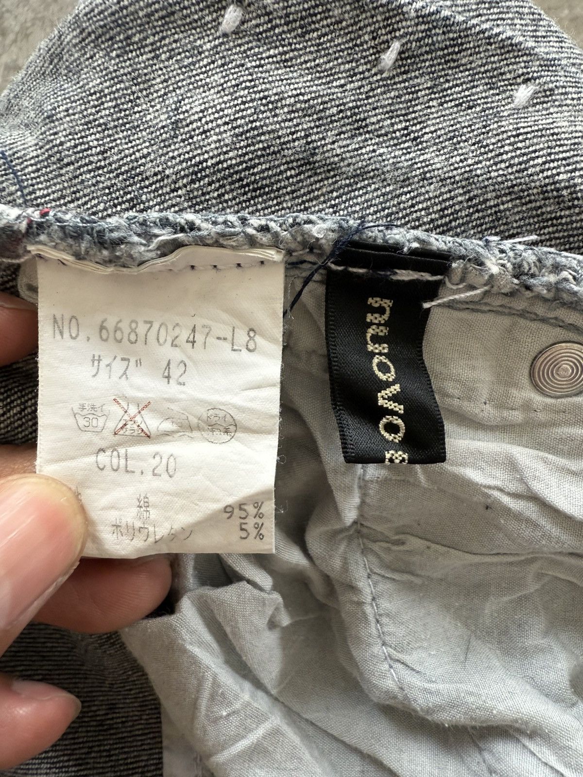 If Six Was Nine Japanese Nouvo Flared Jeans Distressed Jeans Size US 30 / EU 46 - 17 Thumbnail