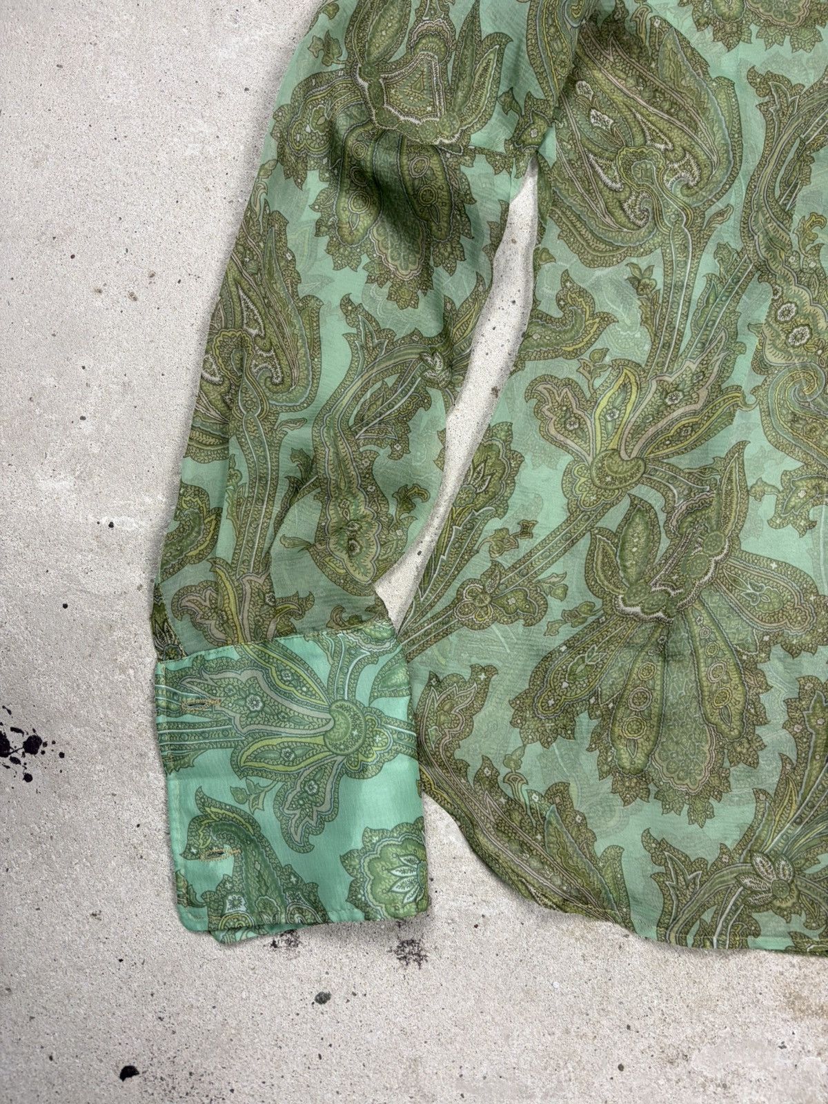 Dolce & Gabbana SS2000 Dolce & Gabbana Paisley Print Silk Set Pants + Shirt Size 30" / US 8 / IT 44 - 7 Thumbnail