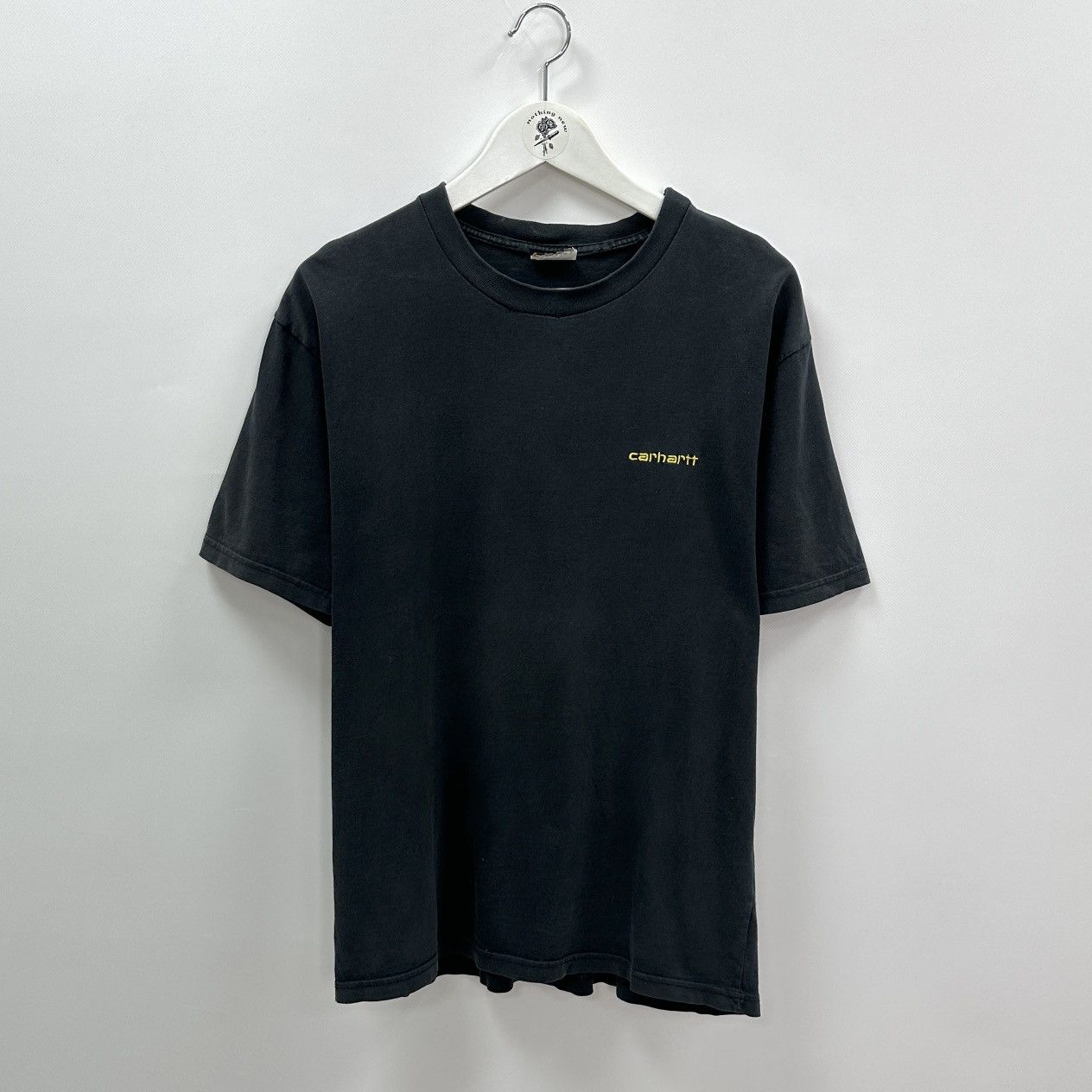 Carhartt Vintage 00s Carhartt Embroidered logo faded tee y2k hype og Size US L / EU 52-54 / 3 - 1 Thumbnail