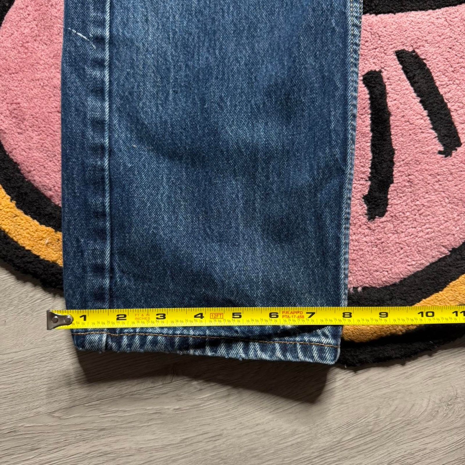 Levi's Levi’s Strauss 505 Regular Straight Stonewashed Denim Jeans Size US 34 / EU 50 - 6 Thumbnail