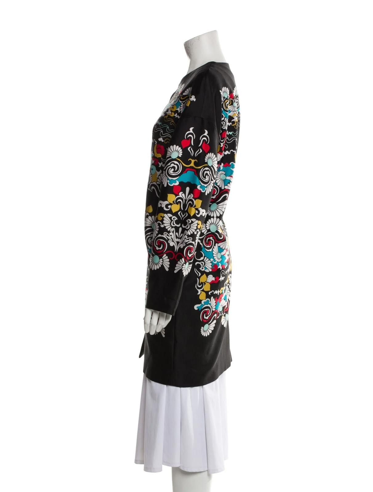 Diane von Furstenberg Diane von Furstenberg Wool Floral Print Coat Size: S Size S / US 4 / IT 40 - 2 Thumbnail