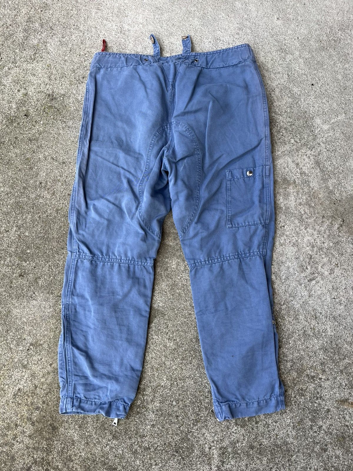Prada PRADA Pants Cargo Biker Astro Bondage Zipper Laced Vintage Size 28" / US 6 / IT 42 - 2 Thumbnail