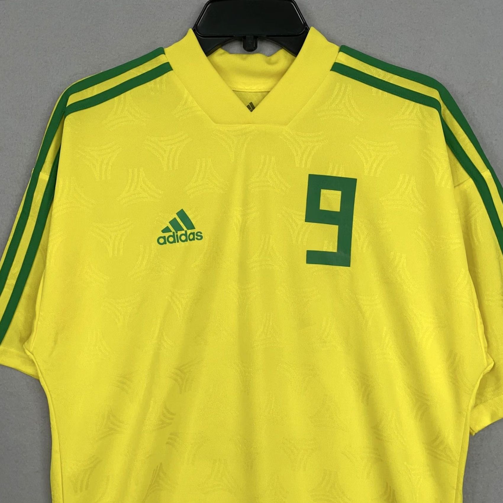 Adidas Adidas Soccer Shirt Mens XS Yellow Green Climalite Jersey Football 9 Size US XS / EU 42 / 0 - 2 Thumbnail