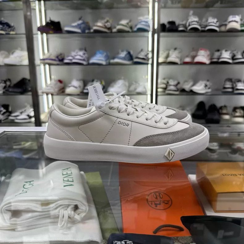Dior DIOR B101 White Sneakers Size 40-2506 Size US 8.5 / IT 38.5 - 2 Thumbnail