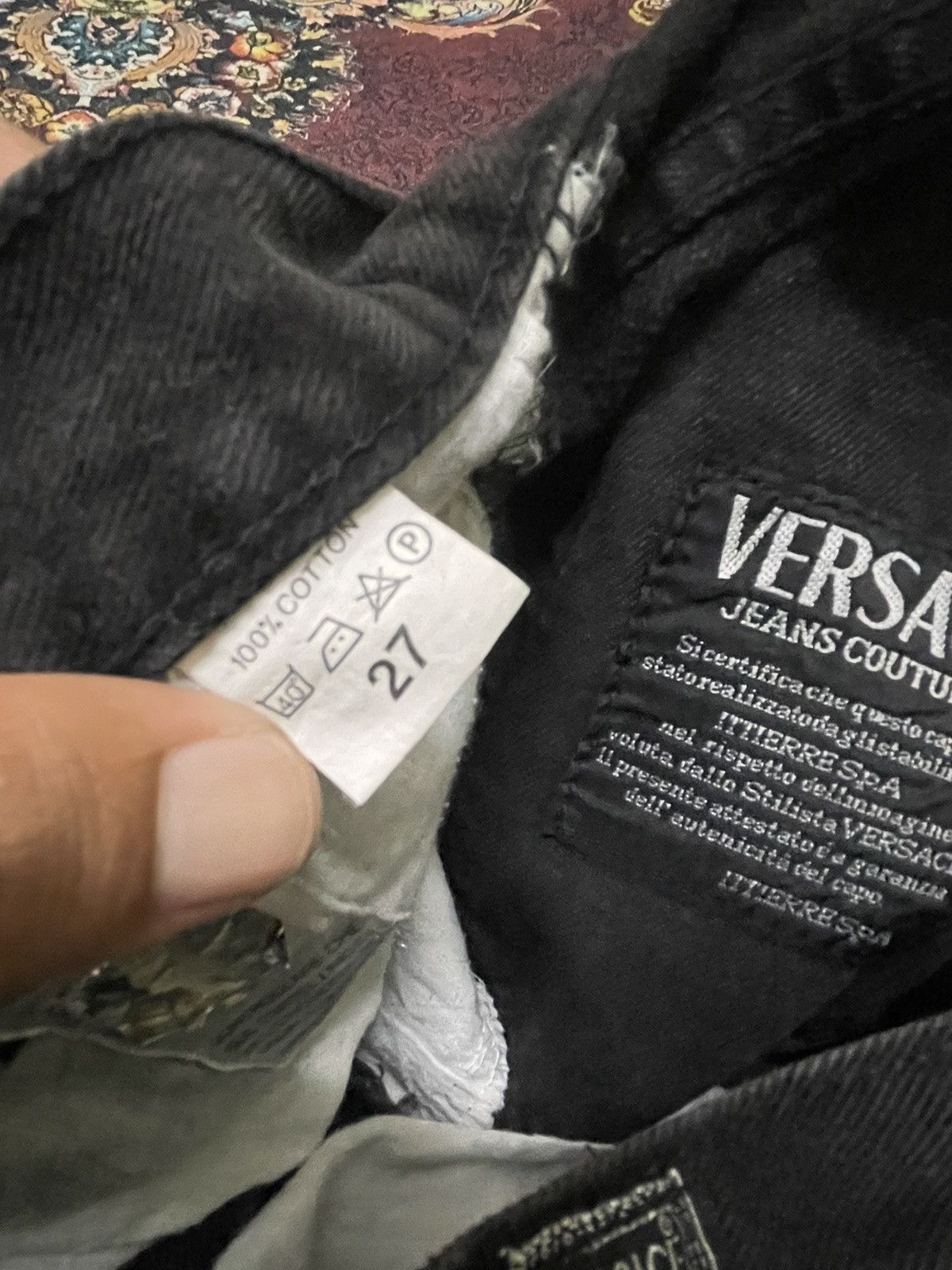 Versace Jeans Couture Versace Black Denim Jeans Size 24" / US 00 / IT 34 - 9 Thumbnail