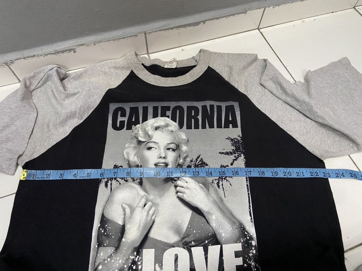 Band Tees MARILYN MONROE CALIFORNIA LOVE 3/4 SLEEVE RAGLAN TEE Size XL / US 12-14 / IT 48-50 - 6 Thumbnail