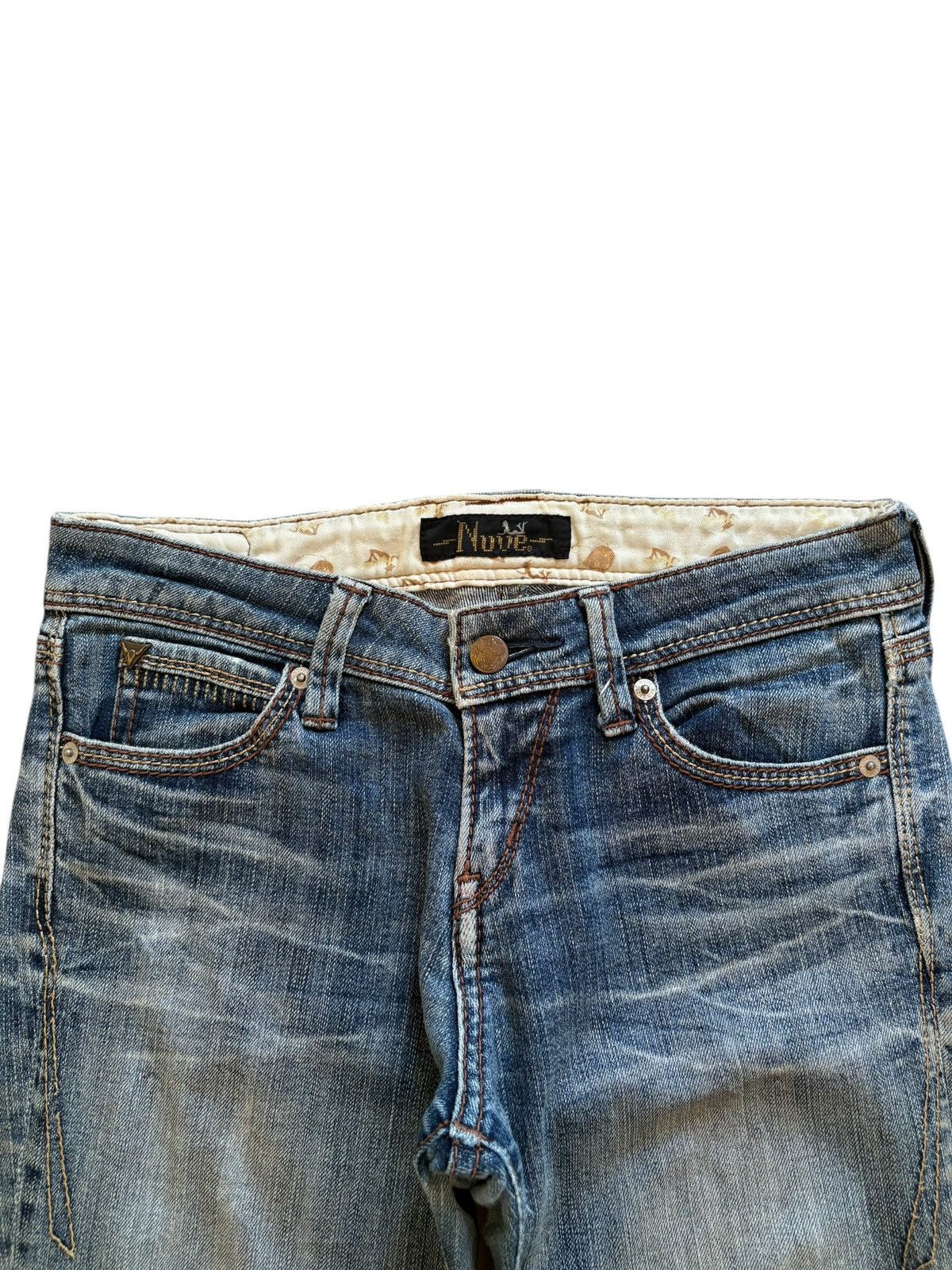 Japanese Brand SALES🔥Vintage Japanese Mud Wash Distressed Flare Jeans Size 30" / US 8 / IT 44 - 4 Thumbnail