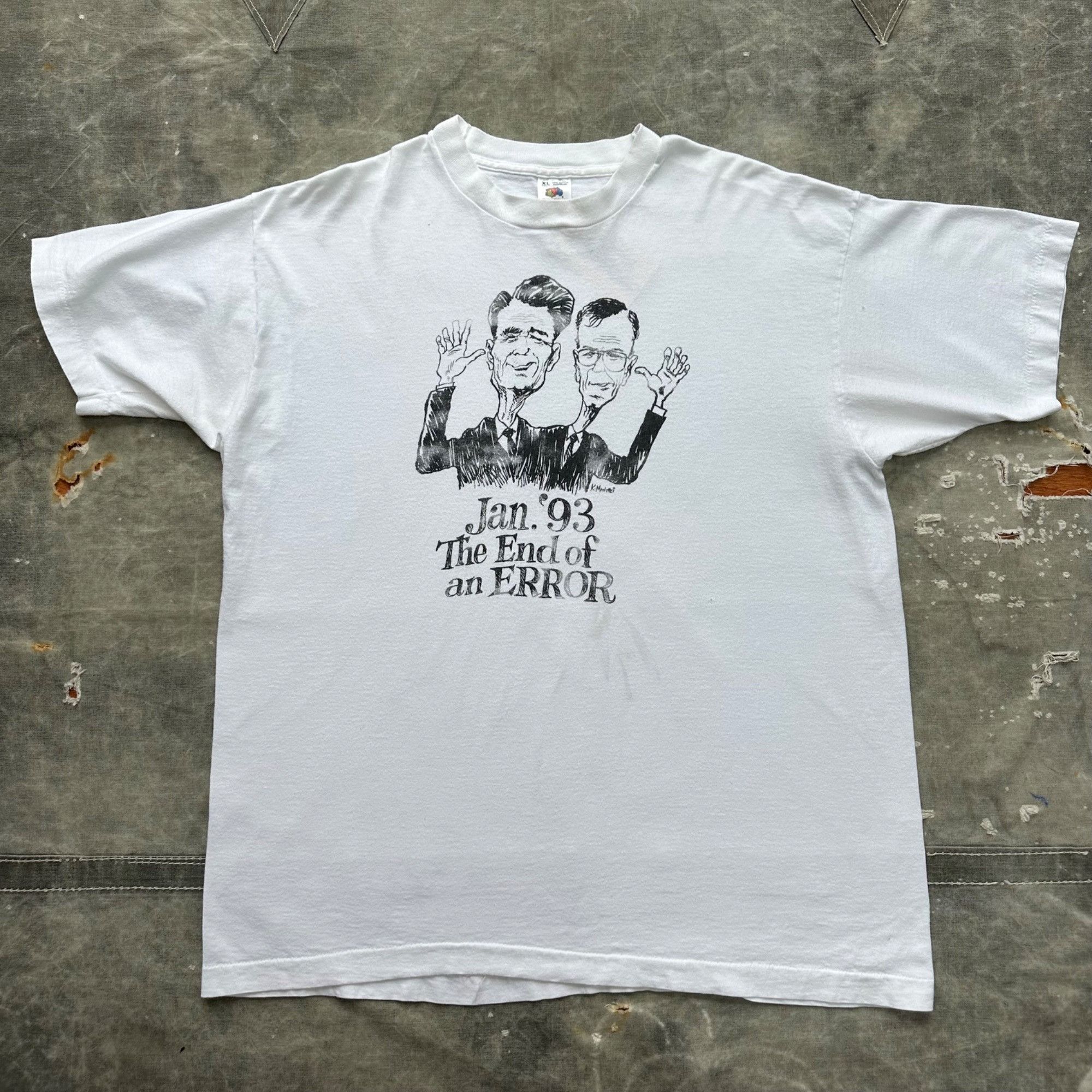Vintage Vintage 1993 George Bush Dan Quayle Political Commentary Shi Size US XL / EU 56 / 4 - 1 Thumbnail
