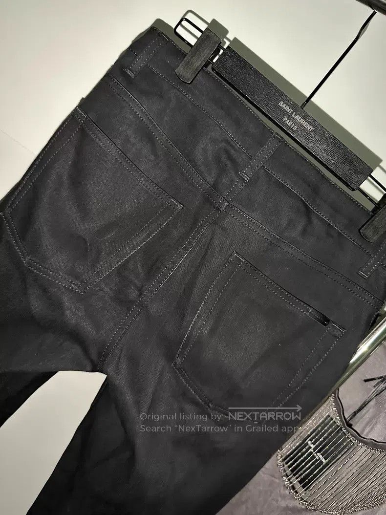 Saint Laurent Paris Saint Laurent Paris Black slim-fit basic denim pants i Size US 28 / EU 44 - 2 Thumbnail
