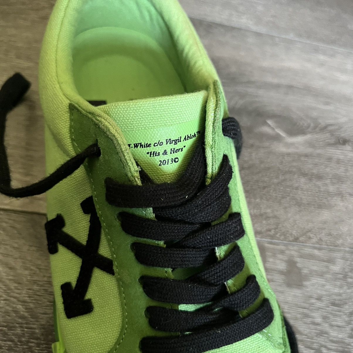 Off-White Off-White Vulc Low Green Canvas FW19 Womens Sneakers Size 38 Size US 8 / IT 38 - 10 Thumbnail