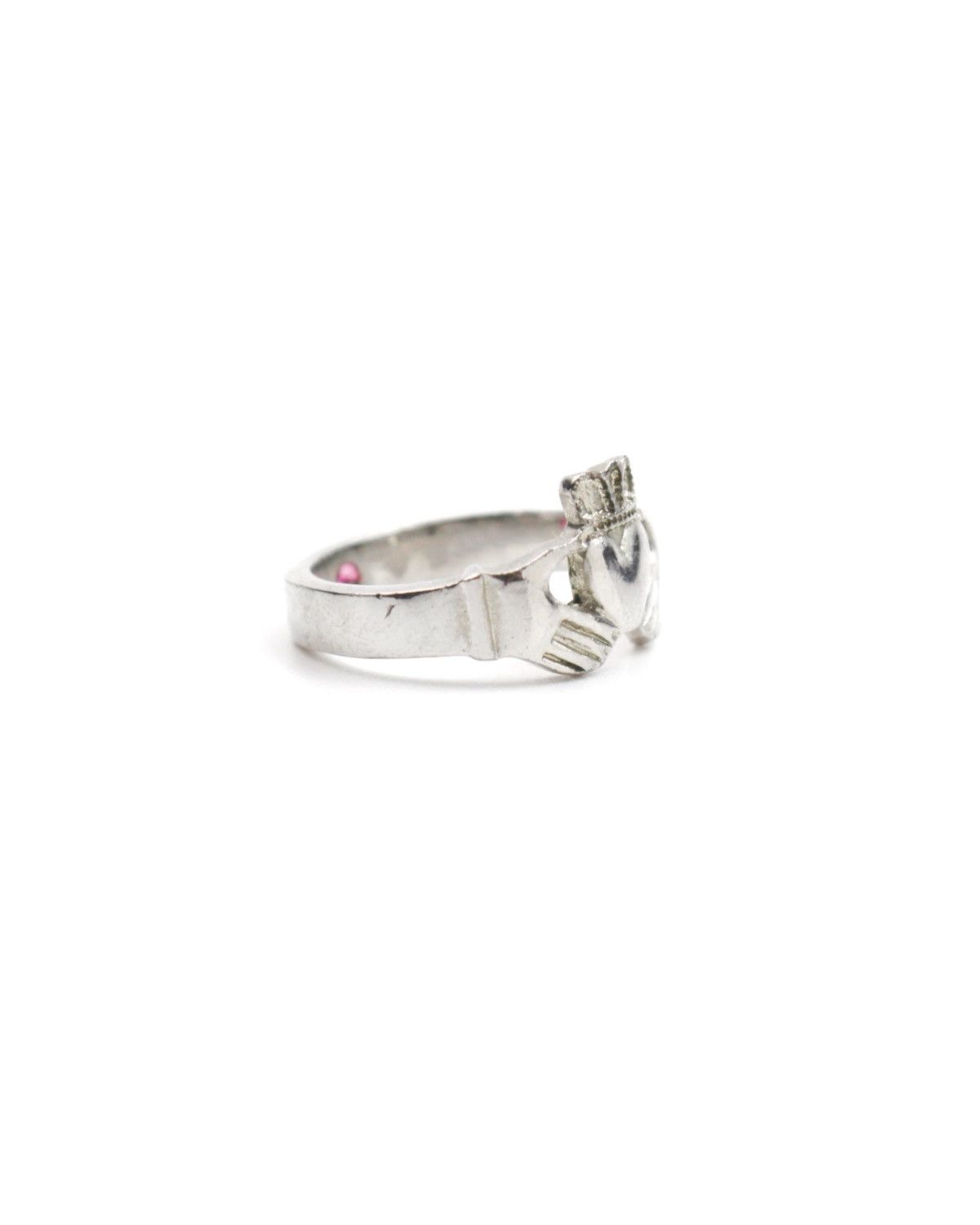 Japanese Brand 2000S JAPANESE MADE HEART-IN-HANDS CROWN RING Size ONE SIZE - 3 Thumbnail