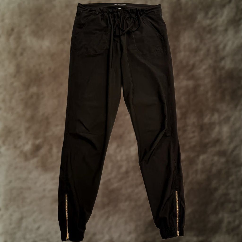 Vintage Albion Jetsetter Womens Small Tall Joggers Pant Zip Ankle Black Size 28" / US 6 / IT 42 - 1 Thumbnail
