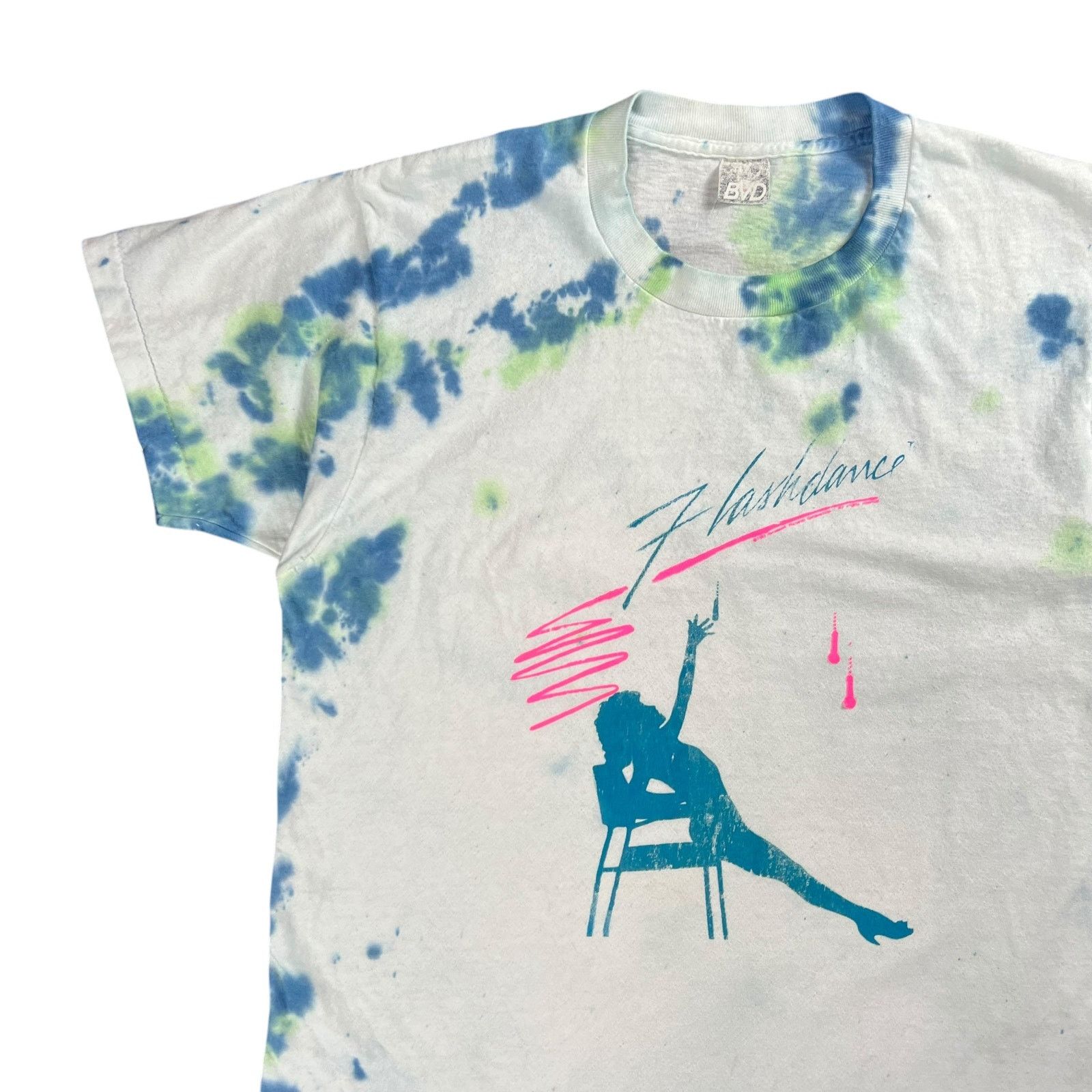 Vintage Vintage 1991 Flashdance movie tie dye tee (M) Size US M / EU 48-50 / 2 - 3 Thumbnail