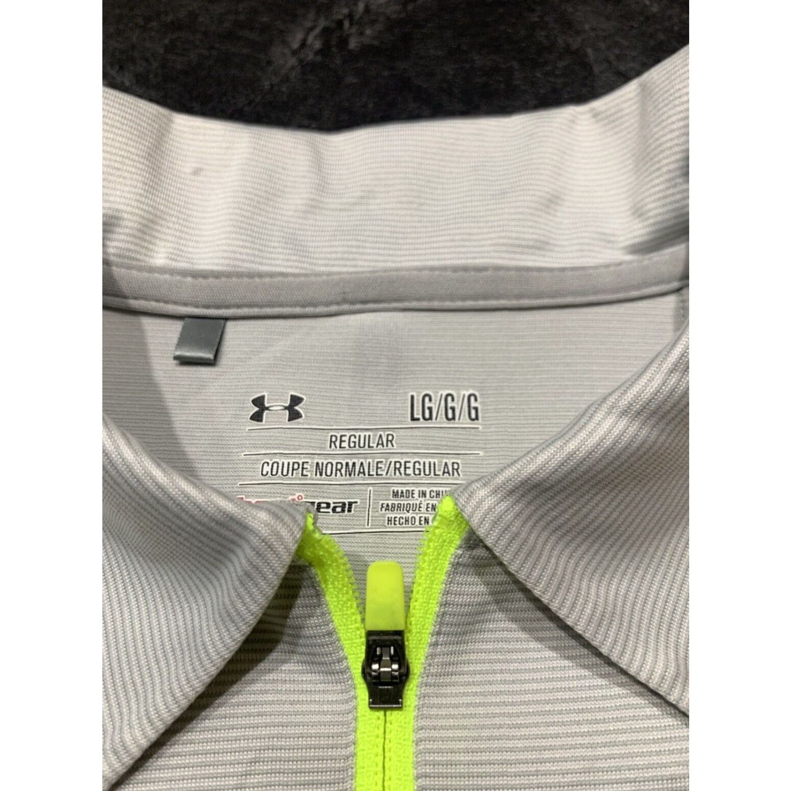 Under Armour VINTAGE Under Armour Polo Pullover Short Sleeve Mens Large Activewear Gray 90s Size US L / EU 52-54 / 3 - 7 Thumbnail