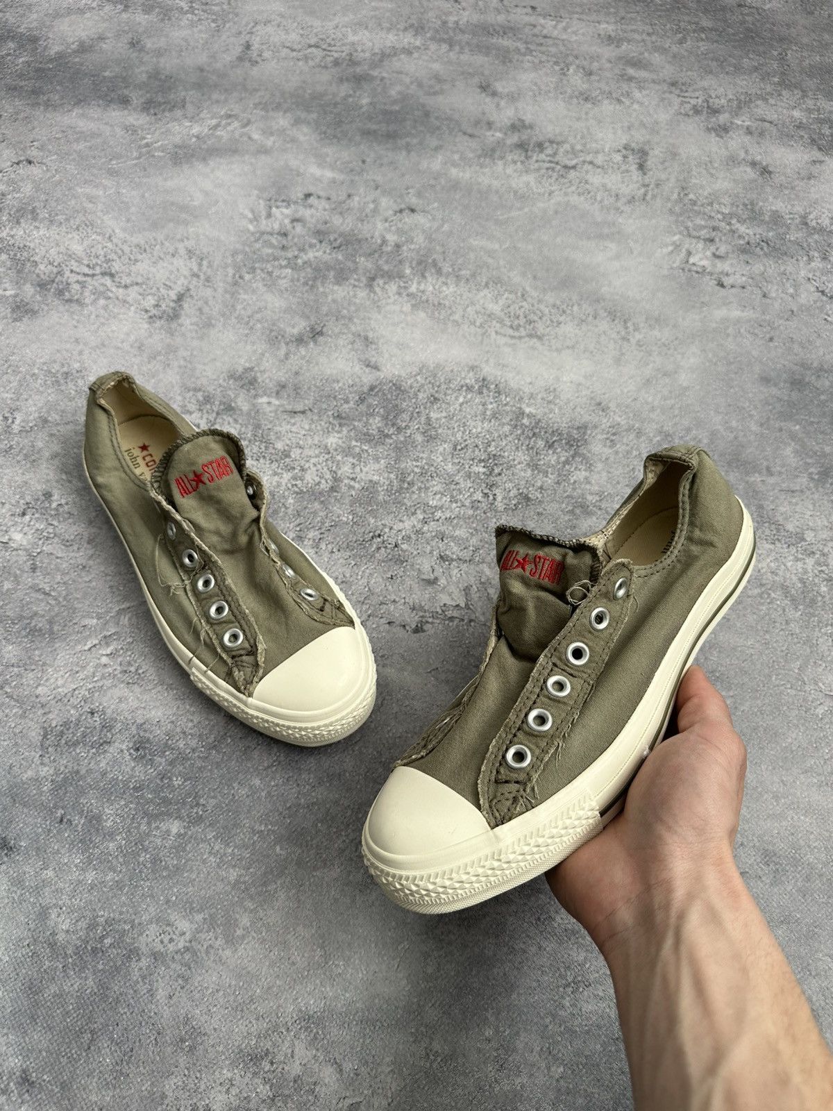 Converse × John Varvatos 🚨Rare Converse John Varvatos Low Top Sneakers Green Shoes Size US 7 / EU 40 - 1 Thumbnail