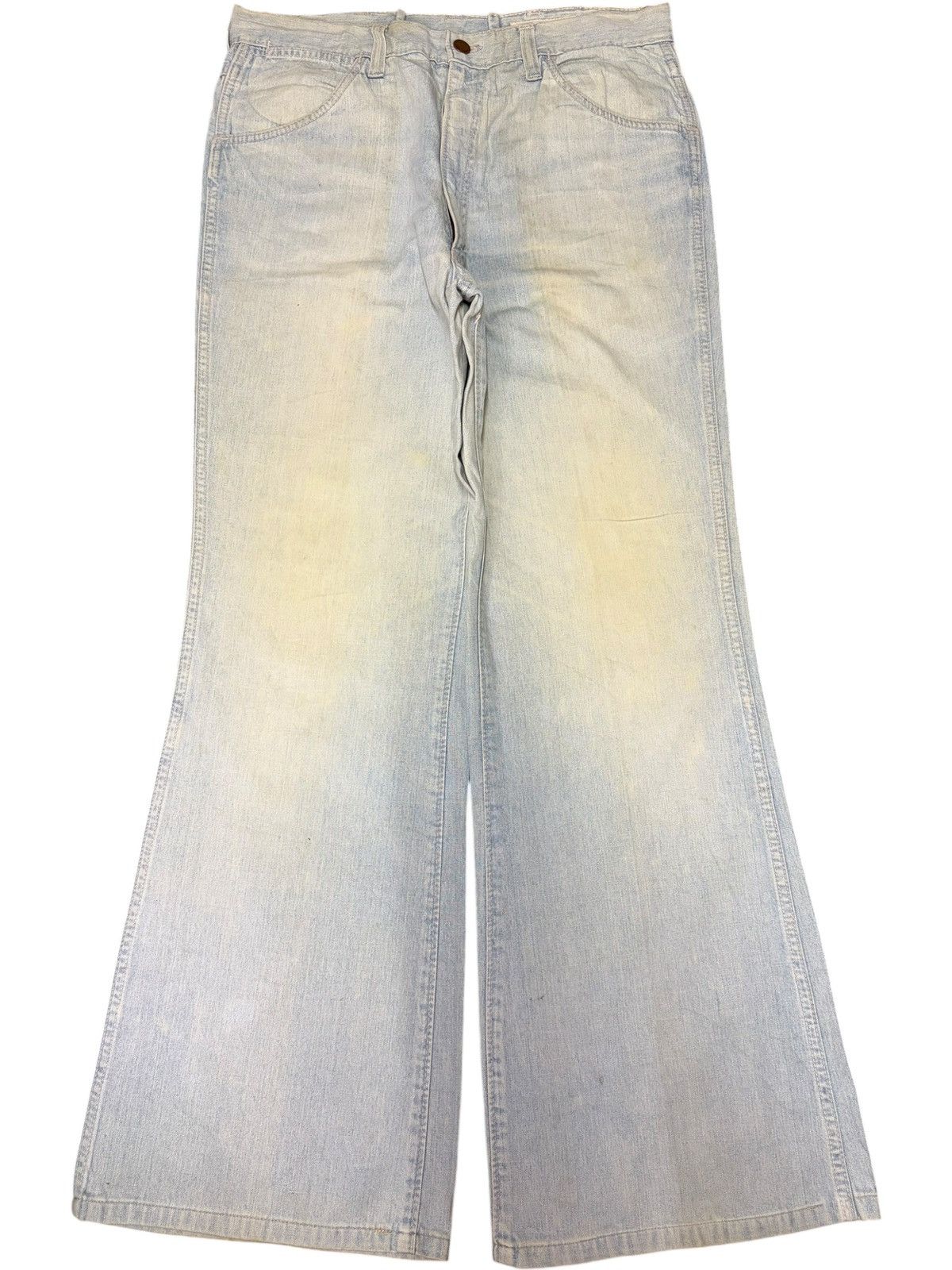 Wrangler Vintage Wrangler Mud Wash Distressed Flare Jeans Size US 32 / EU 48 - 1 Thumbnail