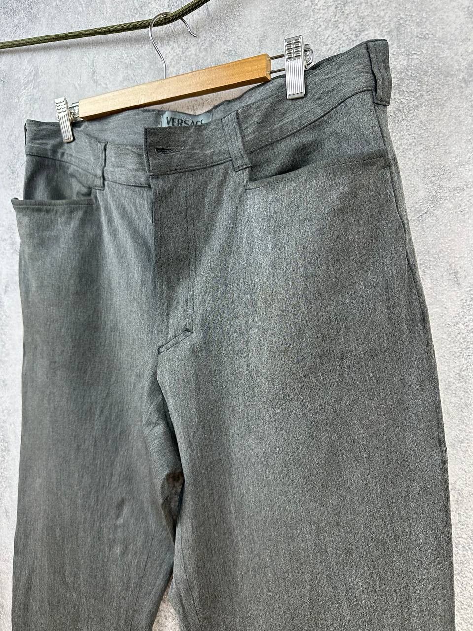 Versace Jeans Couture Versace Jeans Couture Gray Cotton-Blend Tailored Pants Size US 36 / EU 52 - 5 Thumbnail
