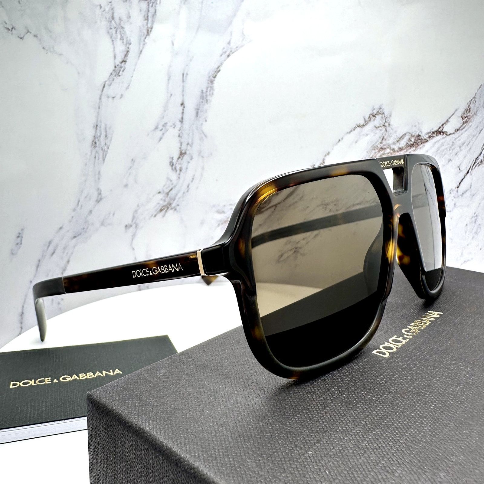 Dolce & Gabbana New Dolce & Gabbana Sunglasses Brown Aviator Pilot Gold Size ONE SIZE - 5 Thumbnail