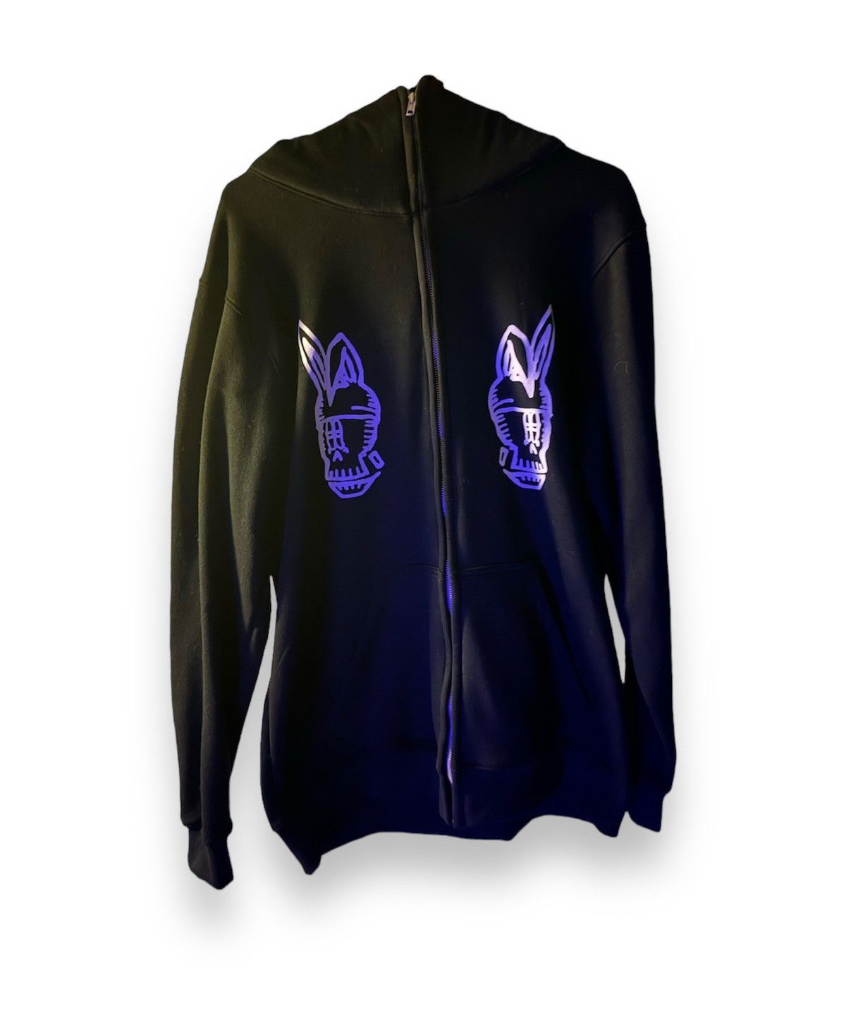 image of Kodone X Glogang Full Zip Up in Black, Men's (Size XL)