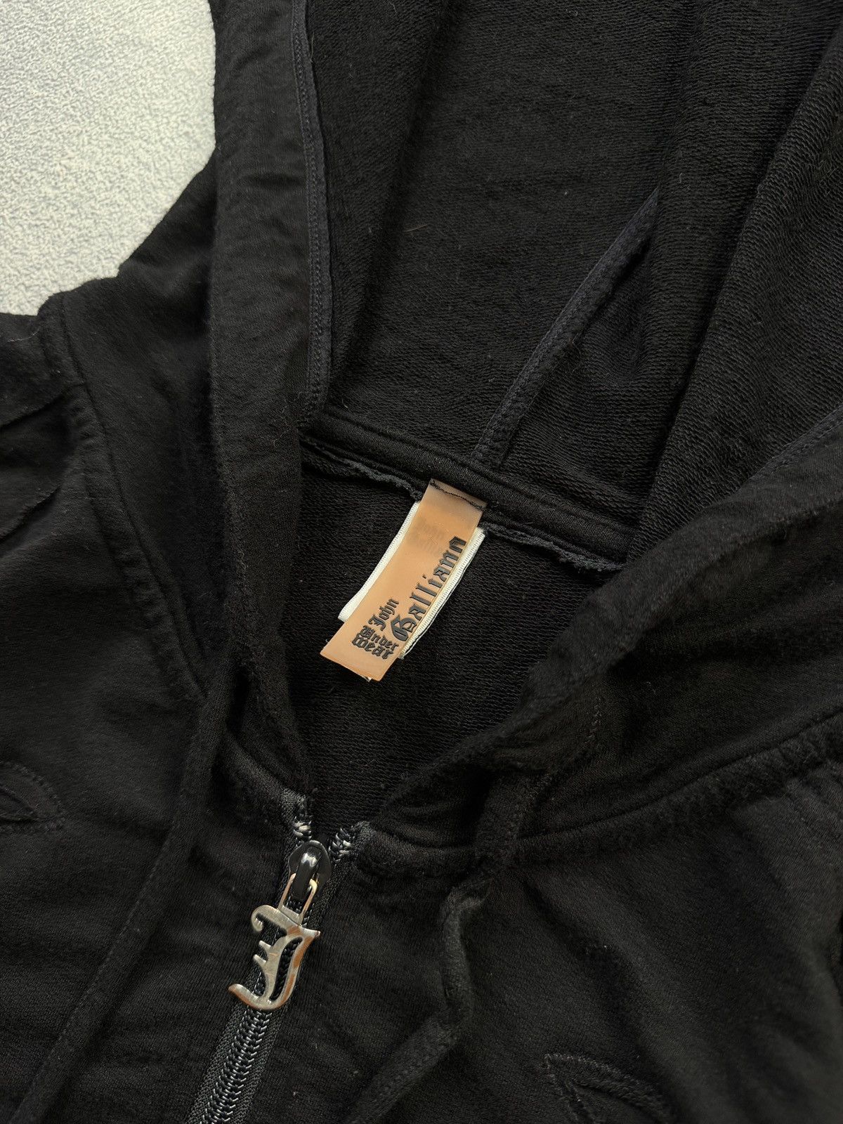 John Galliano John Galliano Zip Archive Avant Garde Hoodie Mens Black Size US XS / EU 42 / 0 - 10 Thumbnail