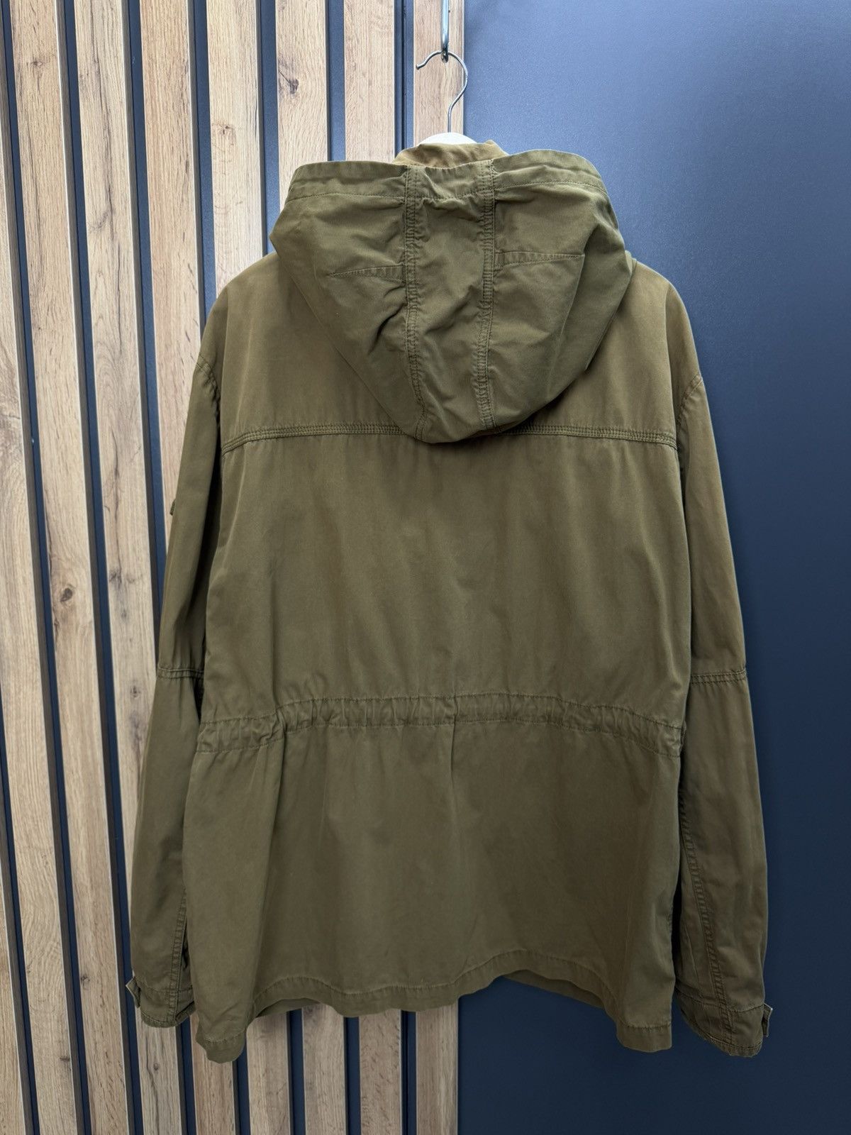 Wallace & Barnes Wallace & Barnes Olive Field Jacket Hooded Military Style Size US XXL / EU 58 / 5 - 9 Thumbnail