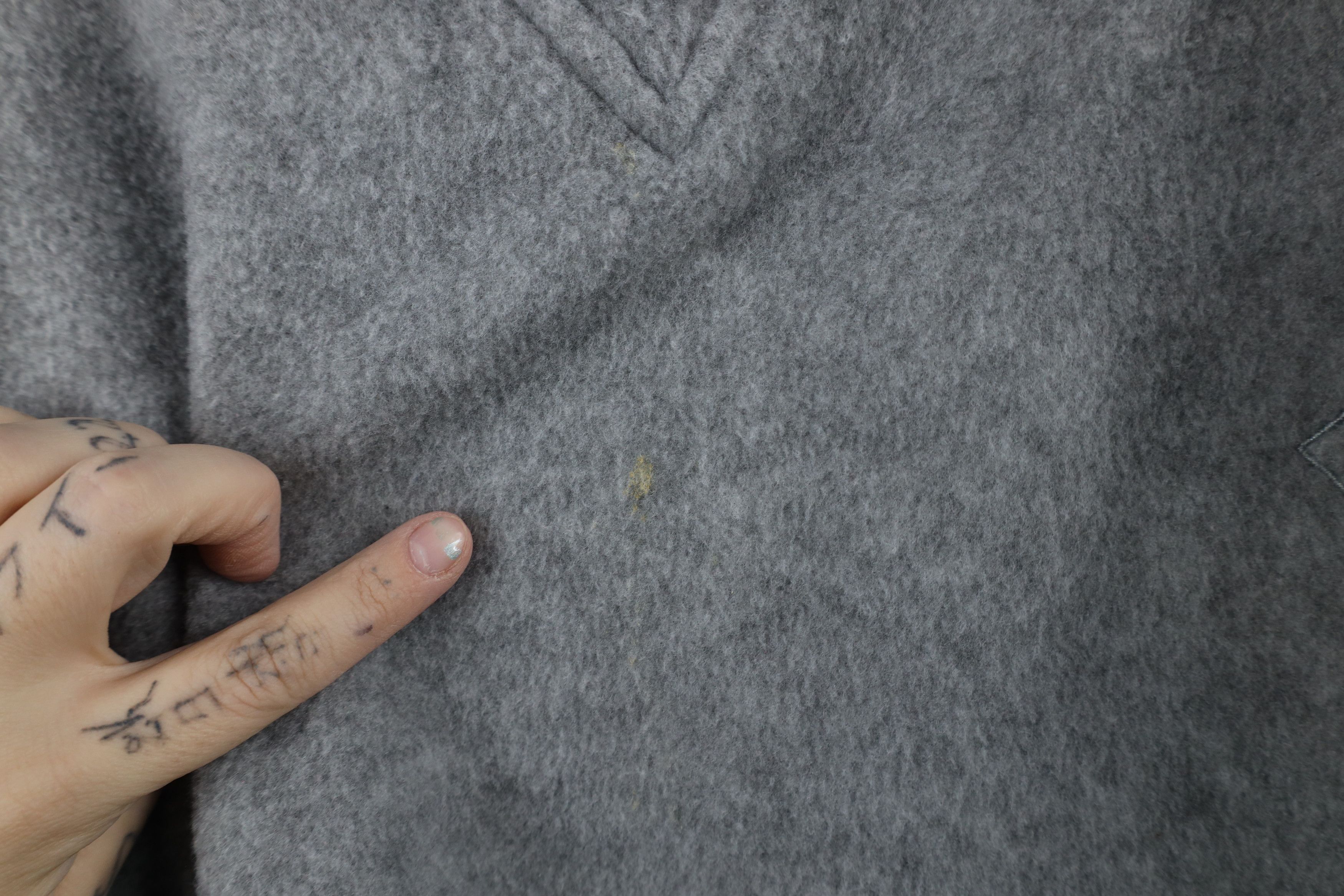 Vintage Vintage 90s Streetwear Fleece Thick Sweater Gray USA Size US XL / EU 56 / 4 - 6 Thumbnail