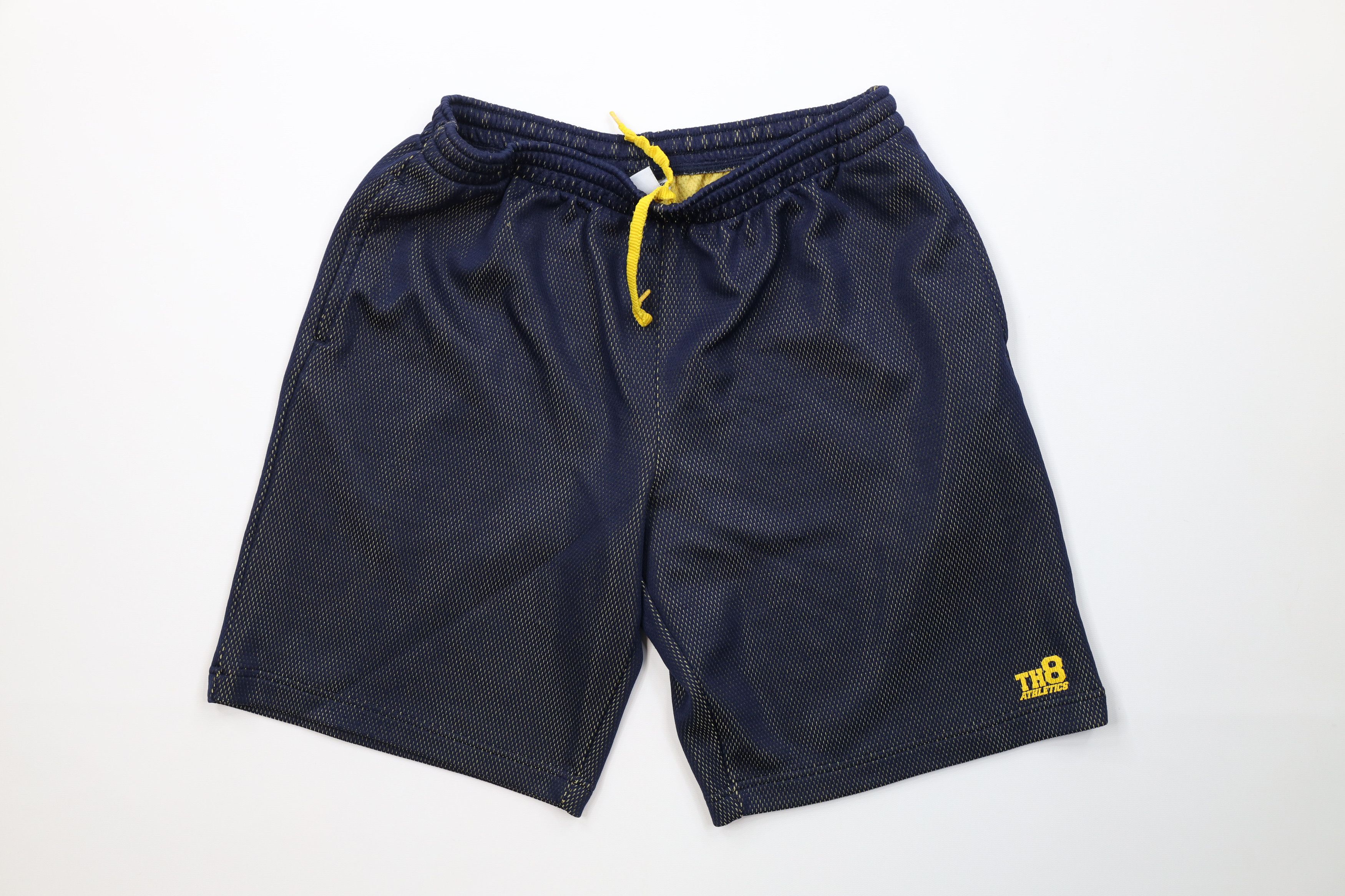 Tommy Hilfiger Vintage 90s Tommy Hilfiger Knit Mesh Above Knee Shorts Blue Size US 34 / EU 50 - 1 Thumbnail