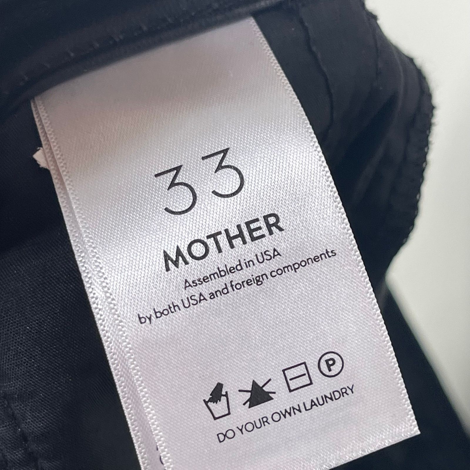 MOTHER NWT MOTHER Denim Rider High-Rise Faux-Leather Ankle Pants Size 33" - 11 Thumbnail