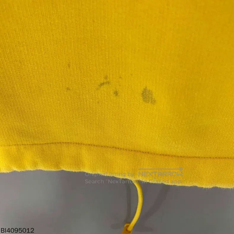 Balenciaga Balenciaga Yellow Embroidered Hoodie Size US XS / EU 42 / 0 - 5 Thumbnail