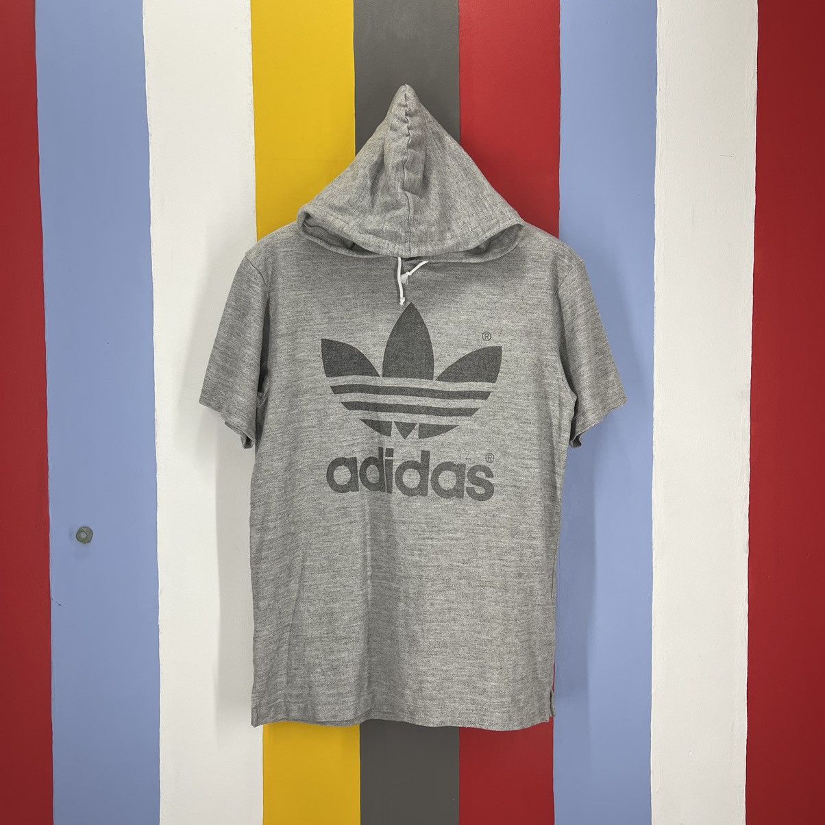 Adidas ADIDAS by DESCENTE Short Sleeve Light Hoodie #1929/11 Size US M / EU 48-50 / 2 - 1 Thumbnail