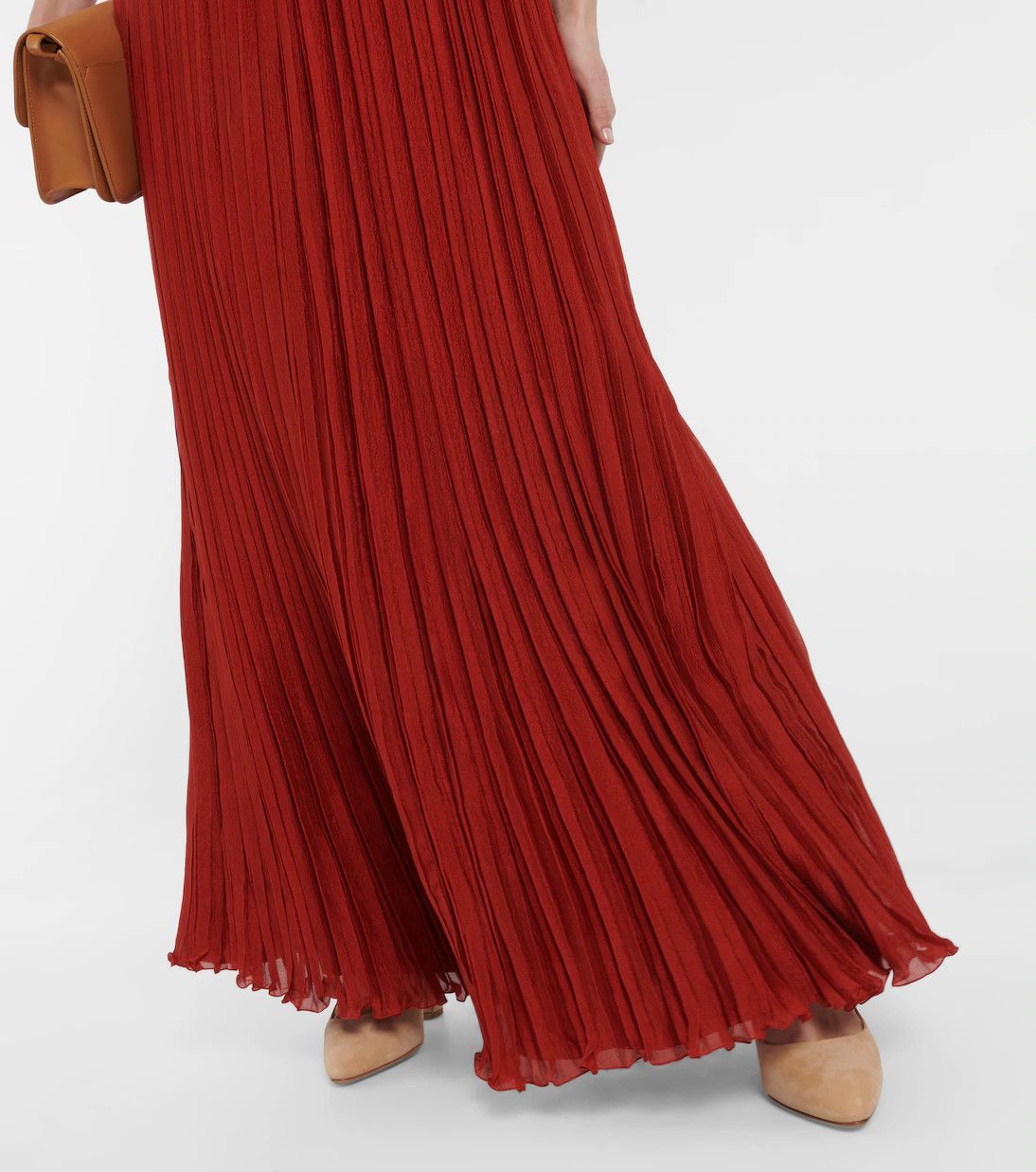 Chloe o1y0825 Gown in Brick Size M / US 6-8 / IT 42-44 - 2 Thumbnail