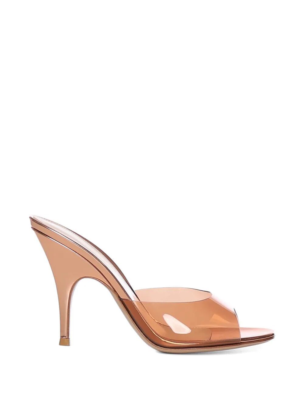 Gianvito Rossi GLASS AND METAL MID HEEL SANDALS Size US 7 / IT 37 - 1 Thumbnail