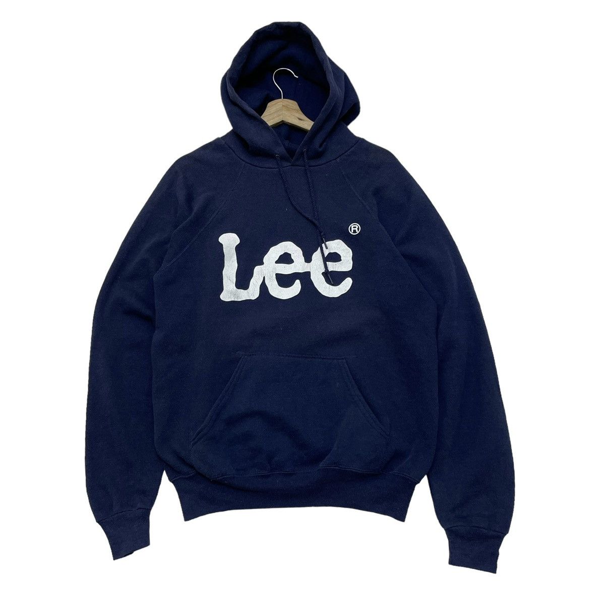 Lee × Vintage Vintage Lee Sweatshirt Hooded Made In Usa Size US L / EU 52-54 / 3 - 1 Thumbnail