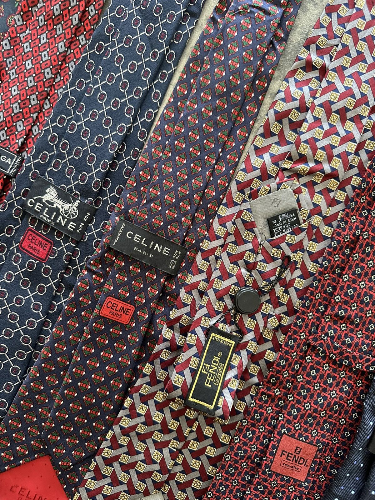 Balenciaga Lot of 7 Luxury Designer Tie Size ONE SIZE - 8 Thumbnail
