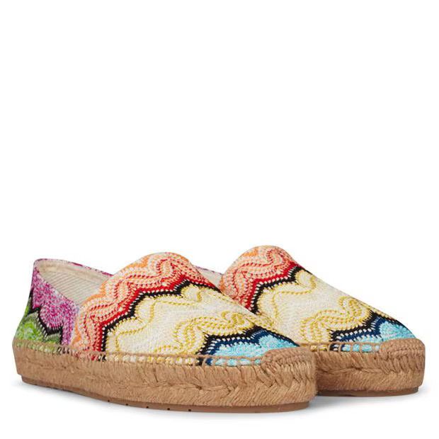 Missoni o1g2r1mq1124 Zag Espadrilles in Multicolor Size US 7 / IT 37 - 3 Thumbnail