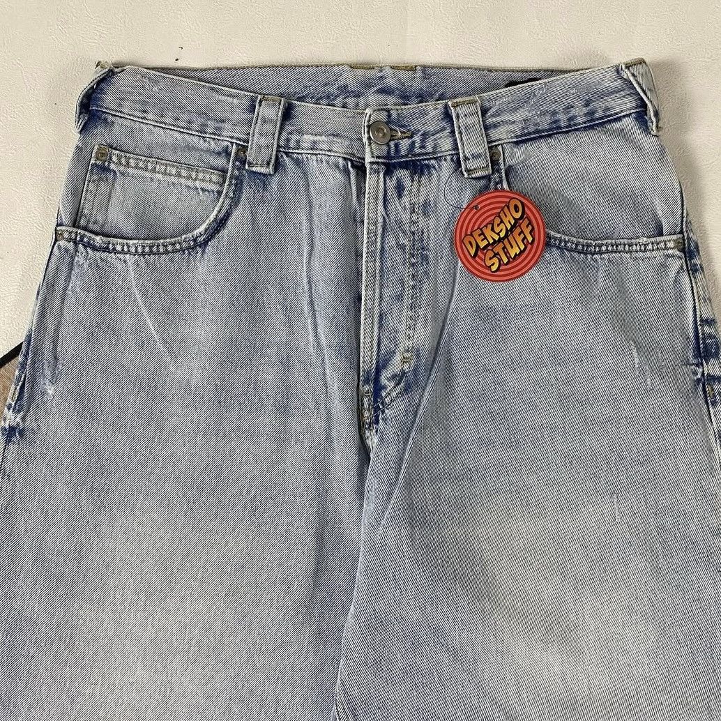 Zara Zara y2k style distressed jeans pants Size US 35 - 3 Thumbnail