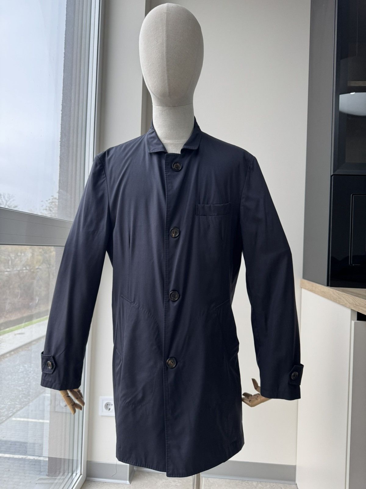 Brunello Cucinelli Men's Brunello Cucinelli Coat Silk Lana Size US L / EU 52-54 / 3 - 1 Thumbnail