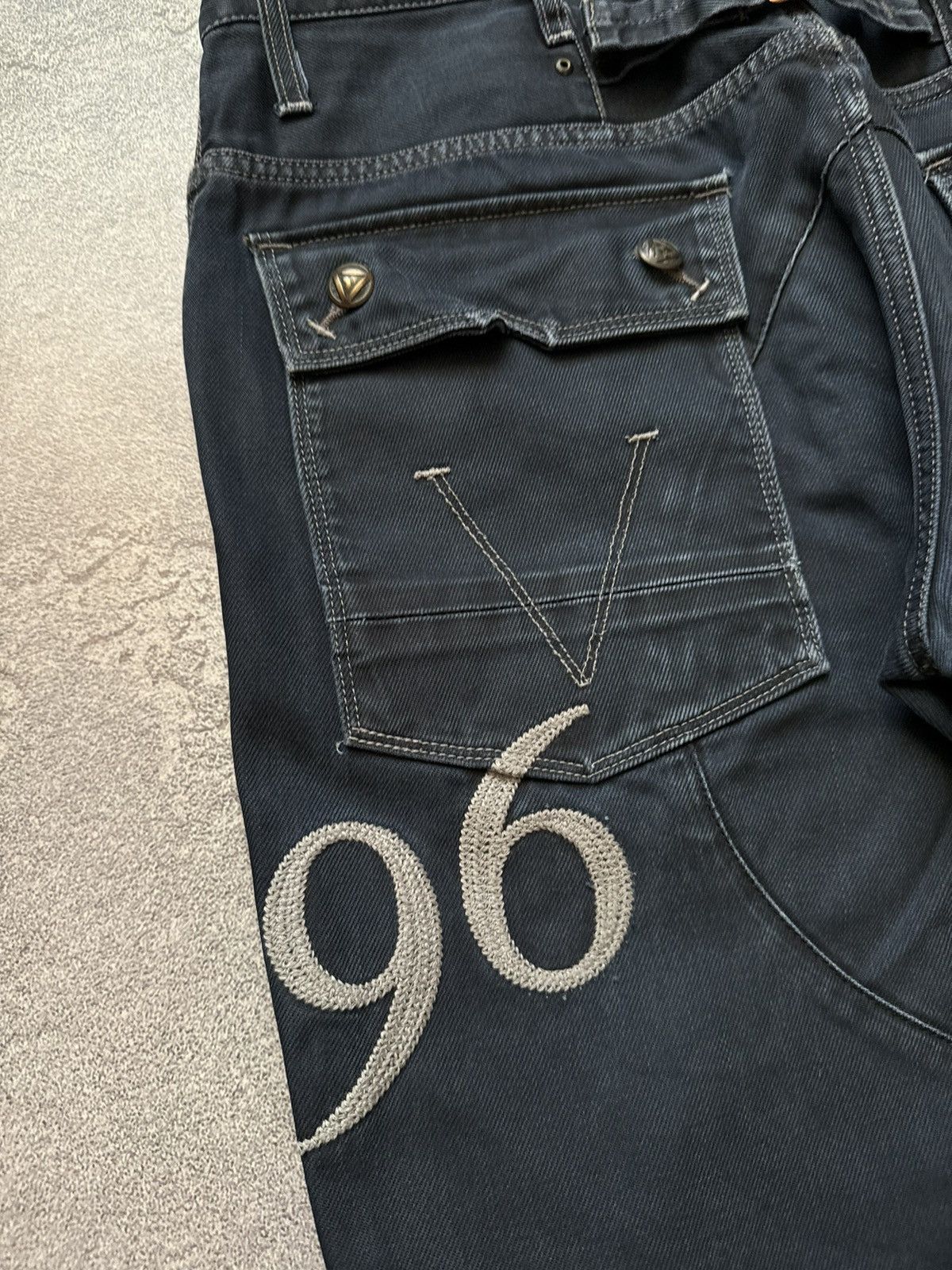 G-Star × Vintage G star raw 34/32 motor 5620 tapered embro denim pant trouser Size US 34 / EU 50 - 5 Thumbnail