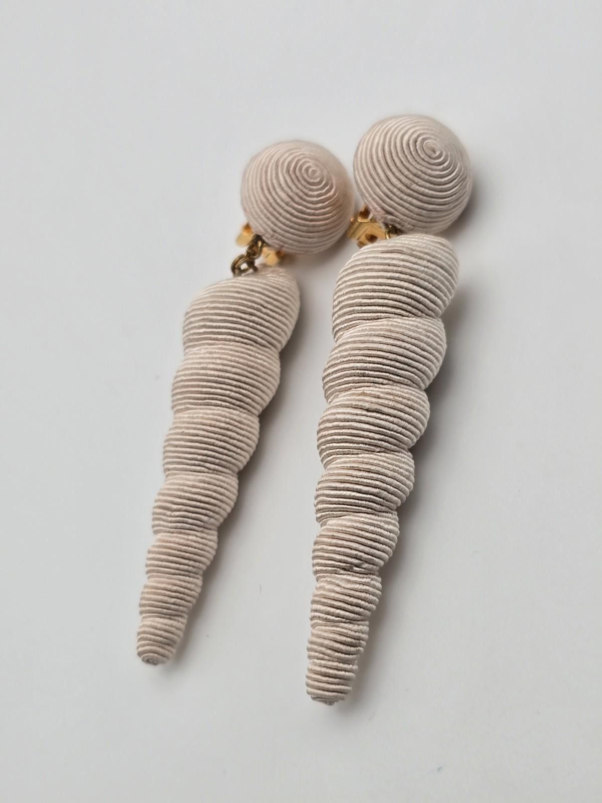 Other Rebecca de Ravenel Spiral Drop Clip On Earrings Statement Size ONE SIZE - 3 Thumbnail