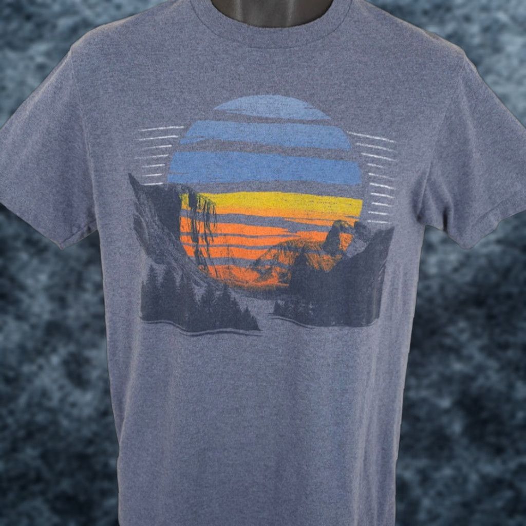 Vintage Nature Sunset T Shirt Mens Size Small Blue Gray Outdoors Wilderness Urban Pipeline Shirt Mens Small Blue Gray Outdoors Wilderness Urban Pipeline Size US S / EU 44-46 / 1 - 1 Thumbnail