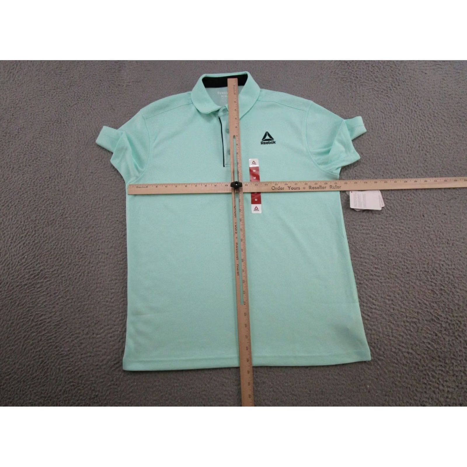 Reebok Reebok Polo Shirt Golf Mens M Stretch Preppy Blue Solid Short Sleeve Shirt Size US M / EU 48-50 / 2 - 5 Thumbnail