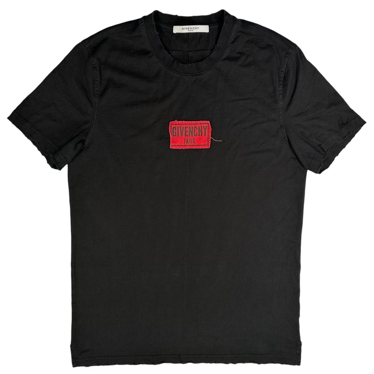 Givenchy Givenchy Size M T-Shirt Black Smock Box Logo Cotton Tee | Grailed